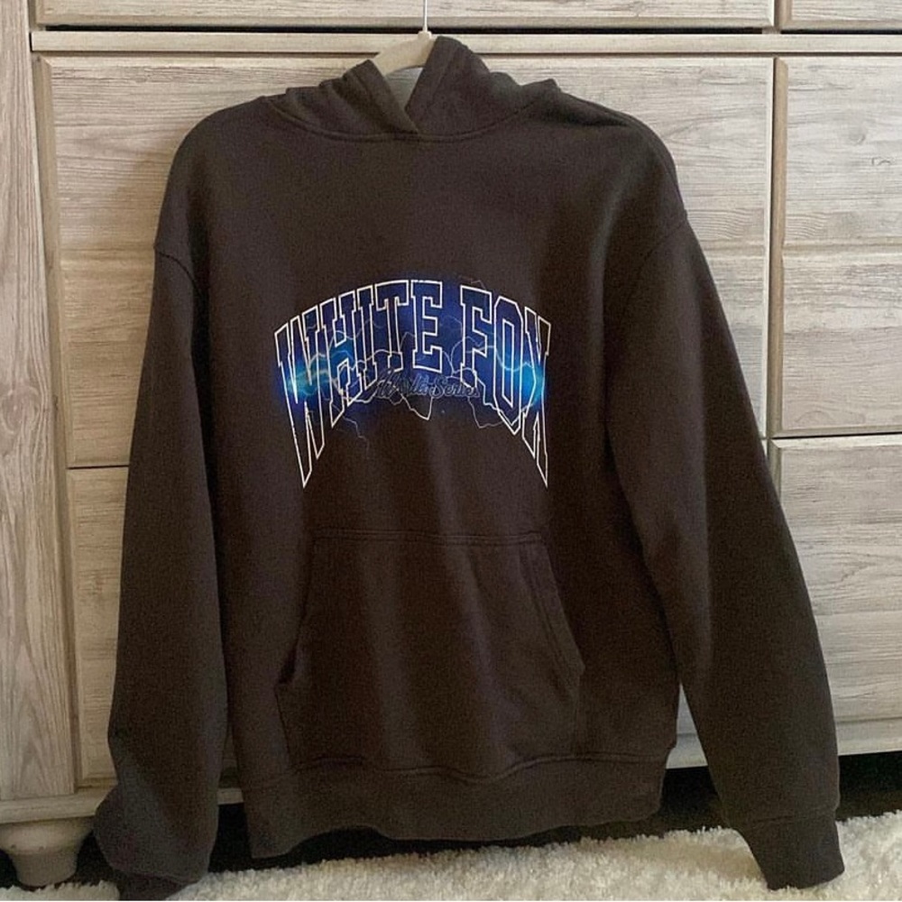White fox hoodie